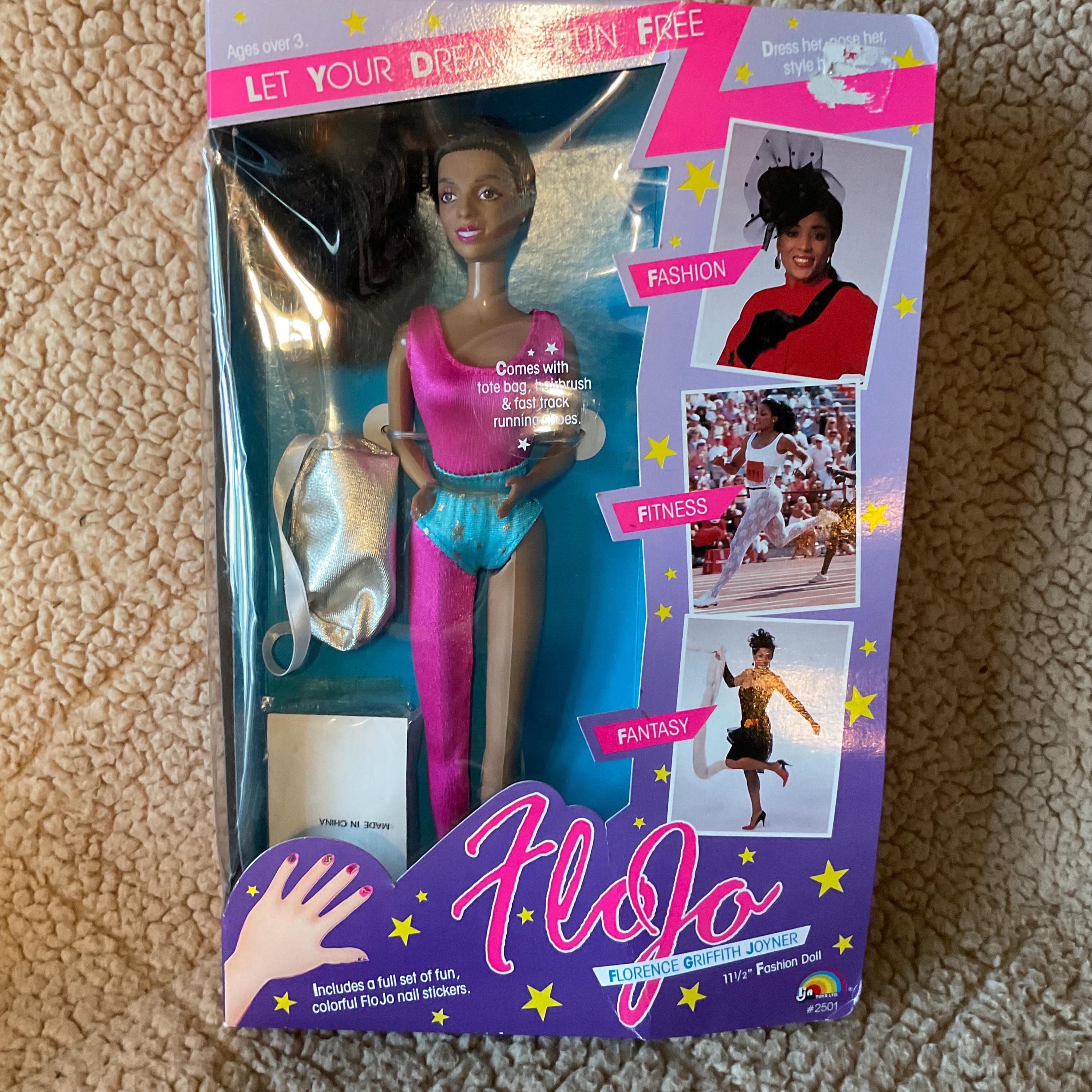 HeyDolls フィギュア風マスコット カード付き シニョーラ 淑女 1989 LJN Toys Flo Jo Florence Griffith Joyner Doll- in Package - Etsy