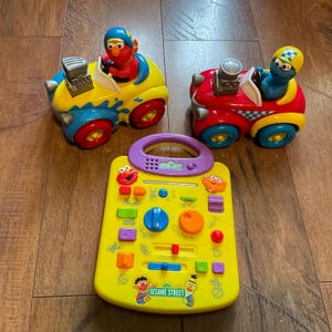 Vintage Tyco Sesame Street Racers & Activity Desktop Lot