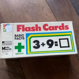 1985 Milton Bradley Flash Cards - Addition