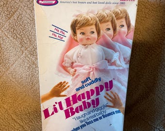 Vintage Horsman Soft and Cuddly Lil Happy Baby with Original Box - 12”