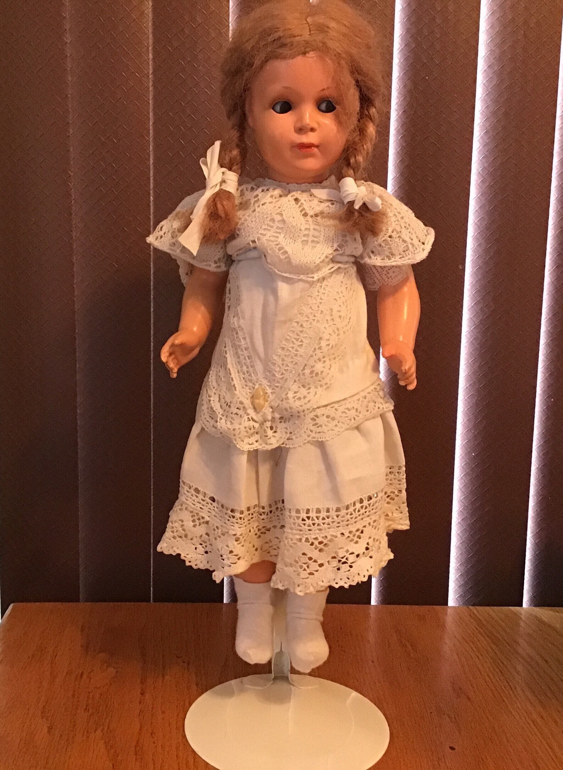 Vintage 18 Composition Doll Marked Etsy