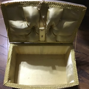 Vintage Wicker Sewing Box