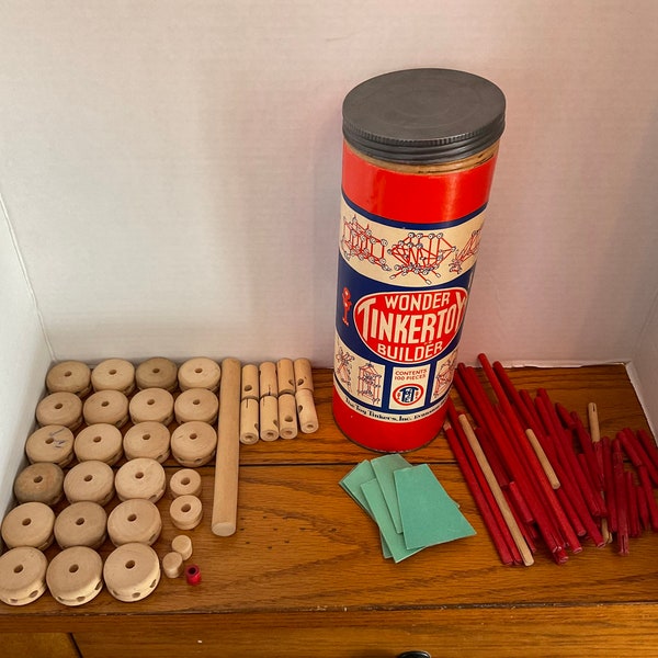 Vintage Tinker Toys Etsy