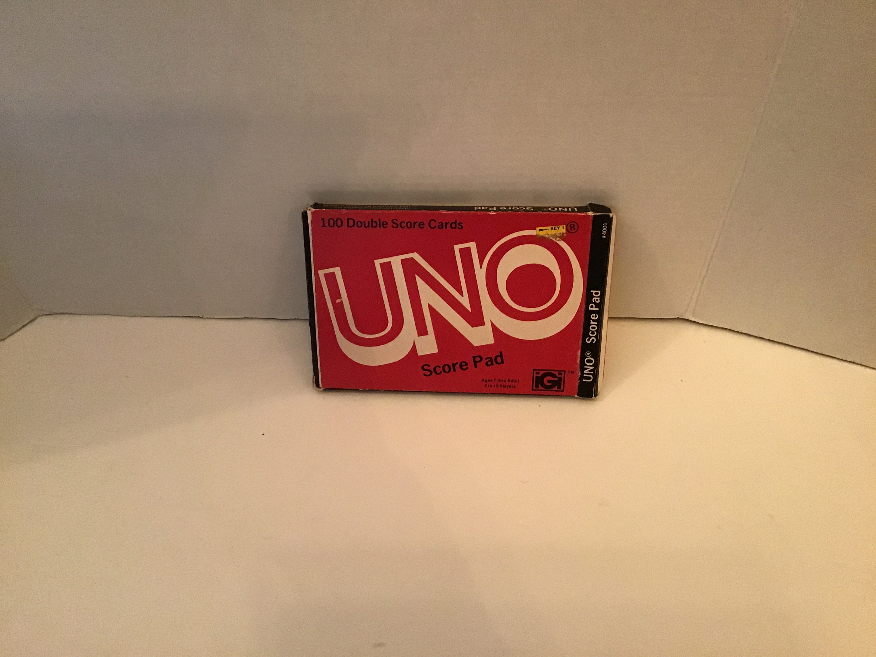 Vintage Uno Card Game and Uno Score Pad Double Score Cards Original Box