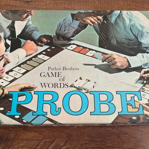 Vintage 1964 Parker Brothers Probe Game of Words