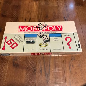 1996 Parker Brothers Monopoly Game - COMPLETE