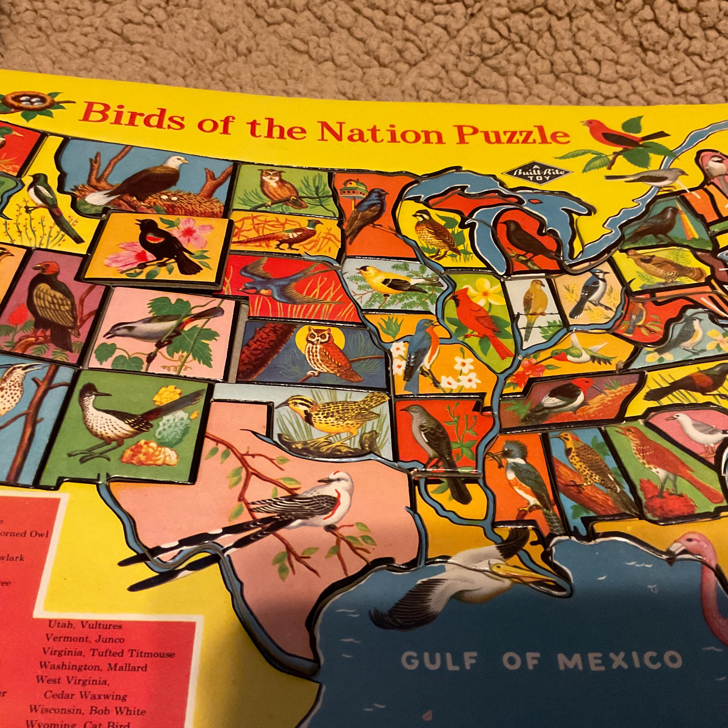 Vintage Built Rite Map Puzzles of the USA- COMPLETE - Etsy