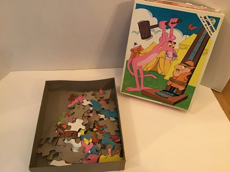 Vintage 1975 the Pink Panther 100 Piece Puzzle 1 Piece Etsy
