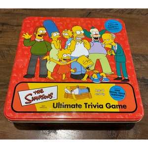 2002 Cardinal Games The Simpsons Ultimate Trivia Game- Complete