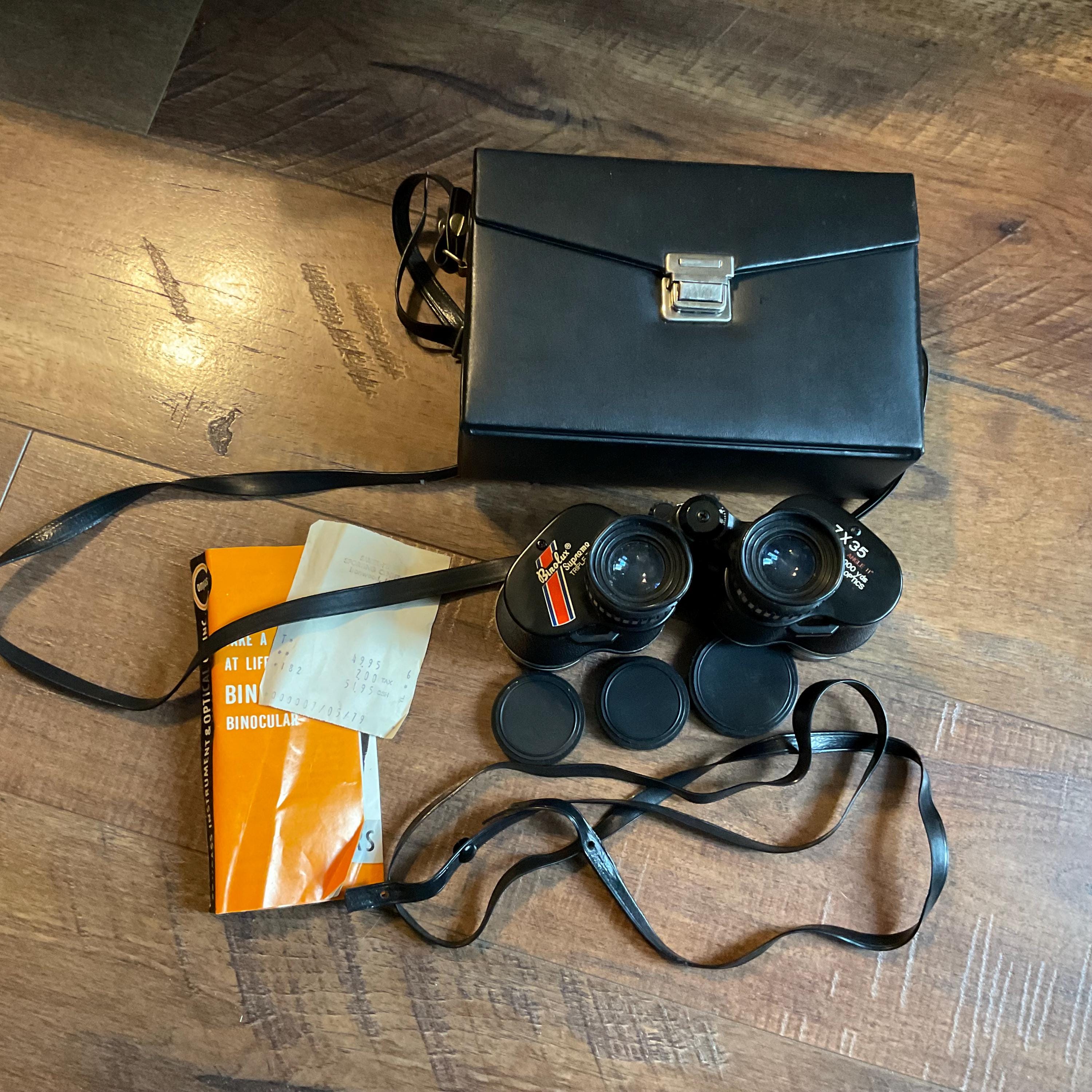 Vintage Bino-lux Supreme Binoculars With Case - Etsy
