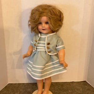 Shirley Temple 18” Composition Makeup Doll- Catherine Kaufman Outfit