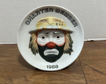 Vintage Emmett Kelly Jr. Charter Member Figure 5 1/2” x 5 1/2”