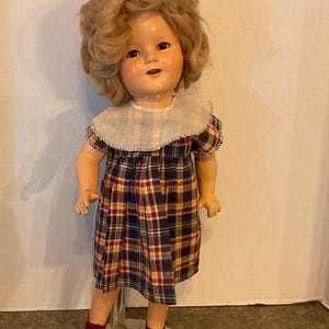 Shirley Temple 16” Composition Doll - Bright Eyes Dress