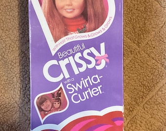 1973 Ideal Beautiful Crissy Doll with Swirla Curler in Original Box