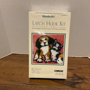 Vintage Wonder Art Latch Hook Kit - Best Friends - Sealed