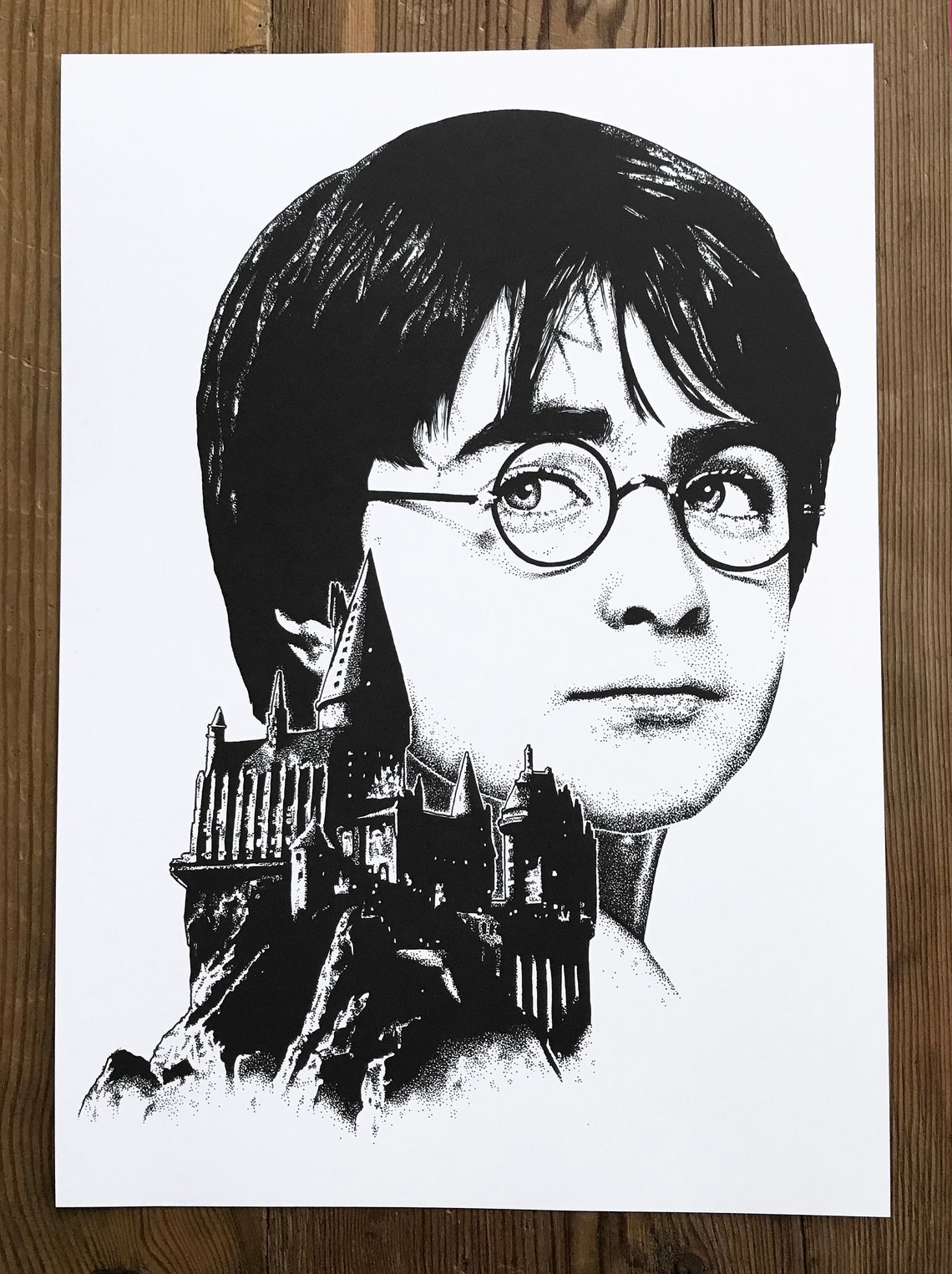 Harry Potter Hogwarts A4 impression dart Etsy