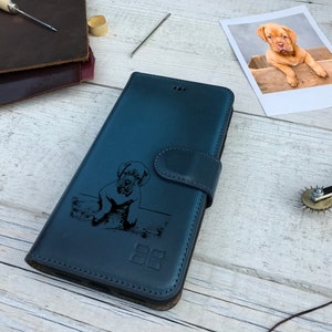 Azul meia-noite personalizado, iPhone Xs, Xs Max, XR, capa, capa tipo carteira removível para iPhone, compartimento para cartão, estante, gravação personalizada
