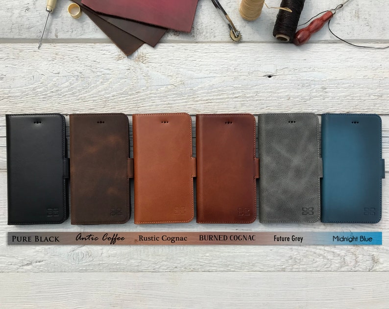 Card Slot BookCase 78 Plus Customised Engraving 66S Xs Max XR Personalised Burned Cognac iPhone Xs 5S SE Case iPhone Wallet Case