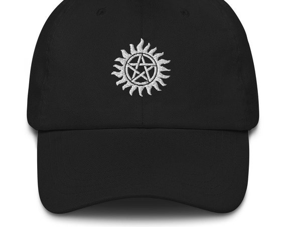 Supernatural Dad hat, Trucker Baseball Cap, Sam and Dean Winchester Brothers, Anti-possession Tattoo Symbol, Embroidered, Unisex