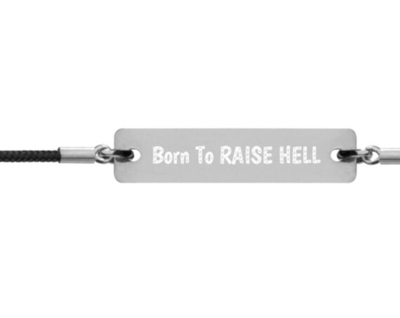 Born to raise hell Men's Bracelet Adjustable Size, True Crime Horror Gift, Mindhunter Serial Killer Richard Speck Memorabilia