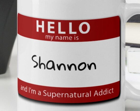 Supernatural Fan Mug, Personalized Gift, Sam and Dean Winchester Brothers, TV Show Lovers