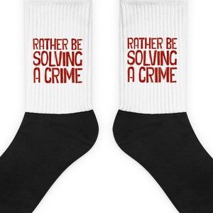 True Crime Socks Weird Gift Socks for Murderinos, Stocking Stuffer