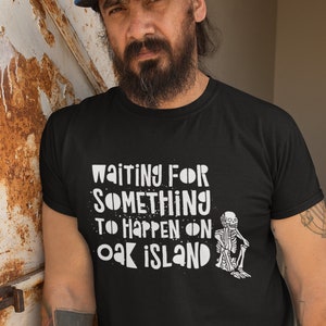 Oak Island Curse Mystery Shirt, Unisex Treasure Hunt Gift, TV Show History Fan, Plus Size image 1