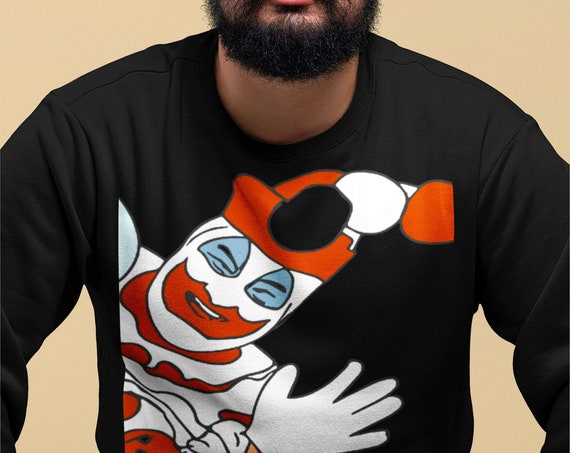 Pogo the Clown Sweatshirt, Serial Killer Memorabilia, John Wayne Gacy, Horror, Weird Creepy Crime Shirts