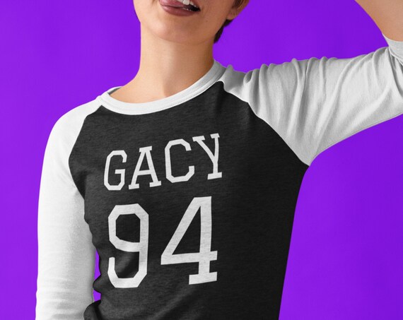 John Wayne Gacy Shirt, Serial Killer TShirt, True Crime Raglan Jersey, Custom Gift for True Crime Addicts