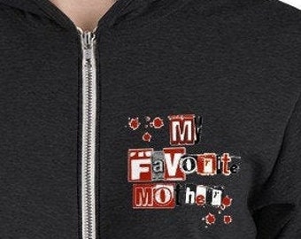 My Favorite Murder Hoodie for Mom, Mother's Day Lightweight Zipper Hoodie, Birthday Gift for the True Crime Fan