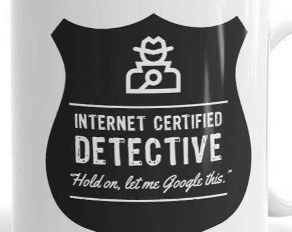 Detective Mug for True Crime Fans, Basically a Detective, My Favorite Murder, Funny Mugs for Crime Junkies