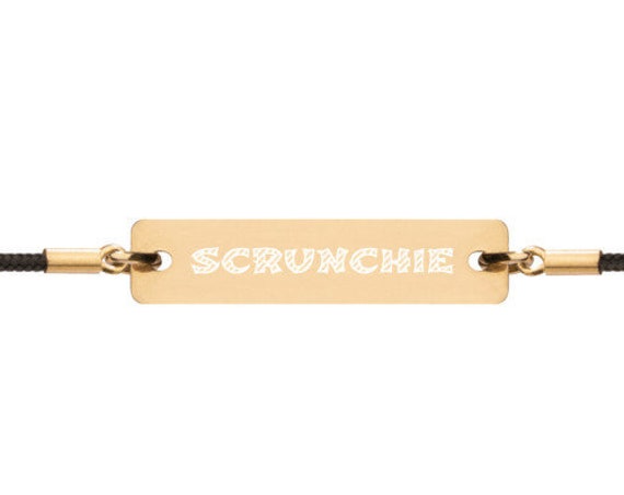 Scrunchie Bracelet, Funny Ironic Retro Unisex String Bracelet, Jewelry Gift for Friends