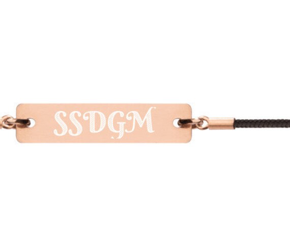 SSDGM My Favorite Murder Bracelet, True Crime Junkie Gift, Crime Podcast Obsessed Jewelry, Adjustable Length