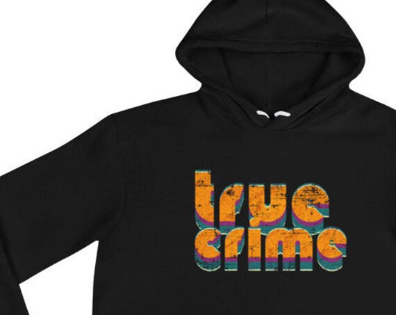 Premium True Crime Hoodie, Soft Fleece, Vintage Retro Aesthetic, Gift for Crime Junkies and Murderinos