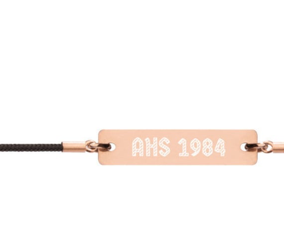 AHS 1984 Bracelet, Cute Campy Horror Story Jewelry, Sterling Silver String Bracelets, Girlfriend Gifts, TV Fans