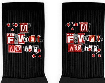 My Favorite Murder Socks for Mom, Mothers, Funny True Crime Fan Gift, Stocking Stuffer, Gifts Under 30