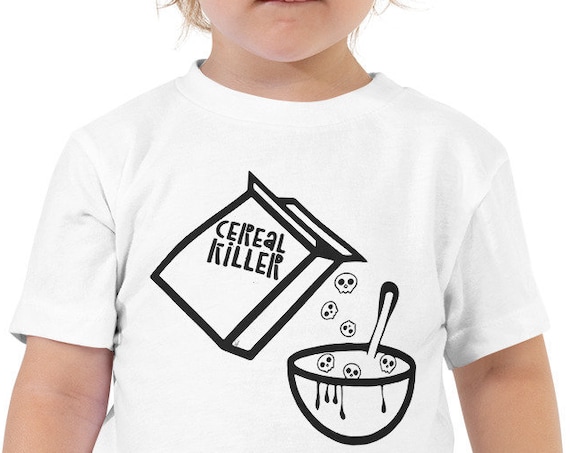 Cereal Killer Toddler Tshirt, Halloween Baby Costume, Funny Kids Shirts from Frenchtoastygood