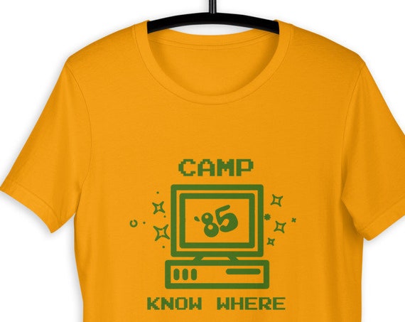 Camp Know Where '85 Shirt, Cute Vintage Tee, Awesome Tshirt for Women Men