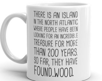 Oak Island Mystery Coffee Mug, Money Pit Treasure Hunt, Oak Island Curse Show Fan Gift