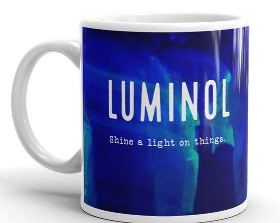 Luminol Forensics Mug, Crime Scene Coffee Cup, Detective Gifts, CSI, NCIS