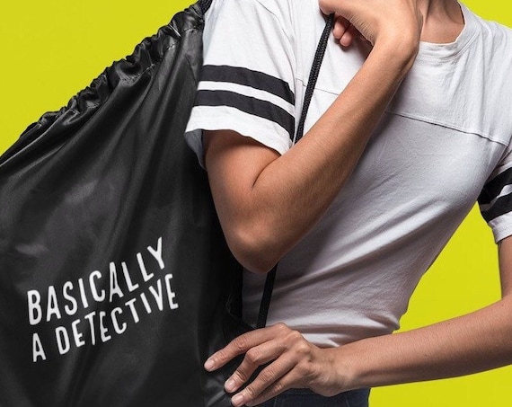 Basically a Detective Backpack, True Crime Junkie Tote Bag for Murderinos
