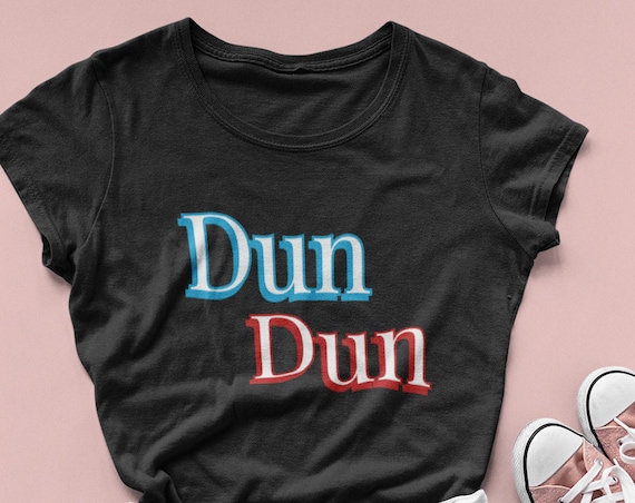 Law and Order Tshirt, Ladies Scoopneck Dun Dun Shirt, Cute Tee in XS - 2XL plus sizes Gifts for SVU Olivia Benson Fandom