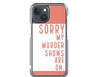 True Crime Fan Phone Case, My Favorite Murder Murderino, Crime Junkie, Law Order SVU, Podcast Horror Geek, iPhone 16 Pro Max Cover