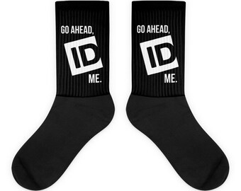 True Crime Fan Socks, ID Channel, ID Addict, Murderino Gift, Criminal Justice Podcasts