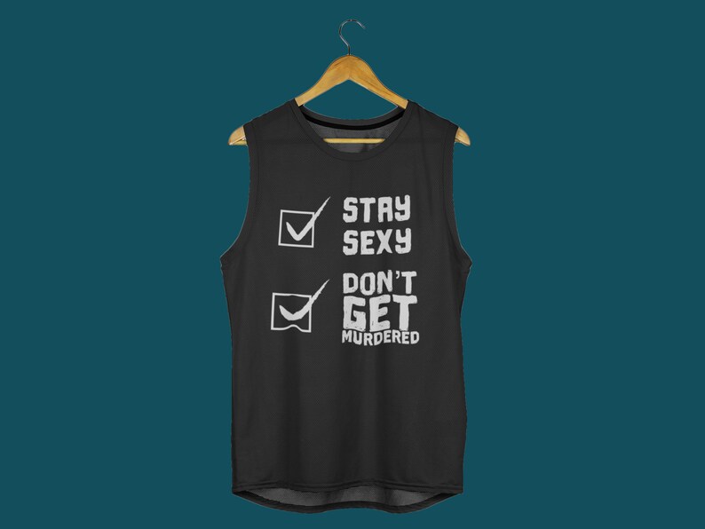 SSDGM Tank Top for My Favorite Murder Fans, Cap Sleeve Stay Sexy Shirt for Murderinos image 2