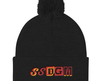 SSDGM Knit Hat, Stay Sexy Cap, Murderinos, Cute Pom Pom, Embroidered, Unisex Fit Colors