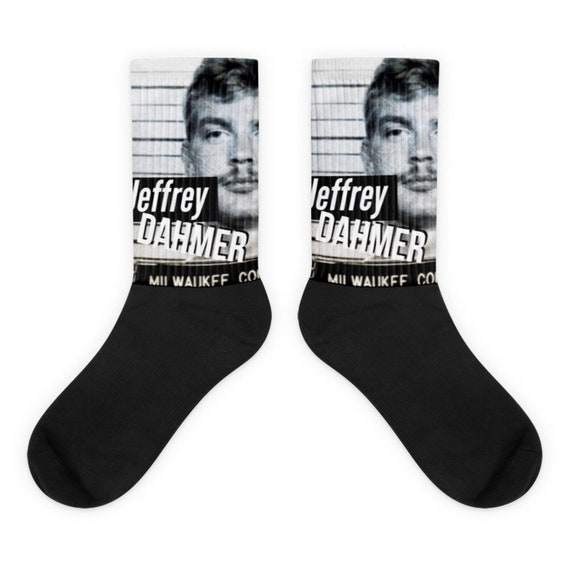 Jeffrey Dahmer Socks, Serial Killer True Crime Gifts for Cult Horror Fanatics, Bizarre Aesthetic