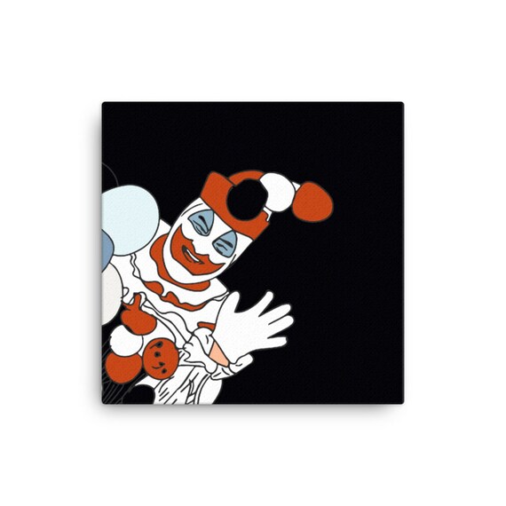 Pogo the Clown Painting, Serial Killer John Wayne Gacy, Horror Artwork True Crime Decor