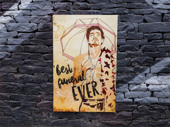Umbrella Academy Art Print, Original Illustration of Klaus Hargreeves, TUA Graphic Giclée on Matte Paper