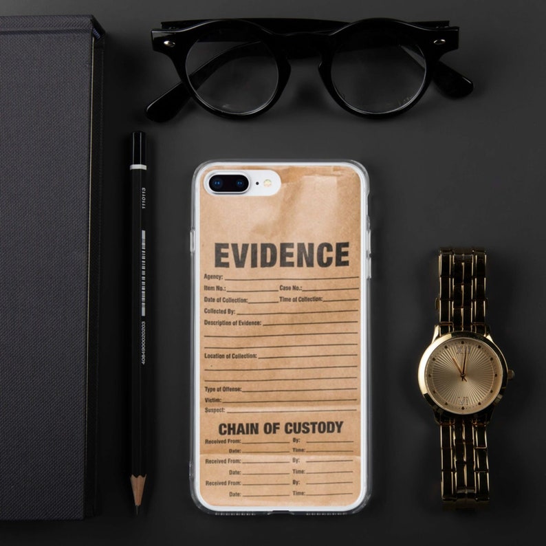 Evidence True Crime Phone Case iPhone 15 14 Forensic Detectives, Lawyers, Criminal Justice Fans image 2